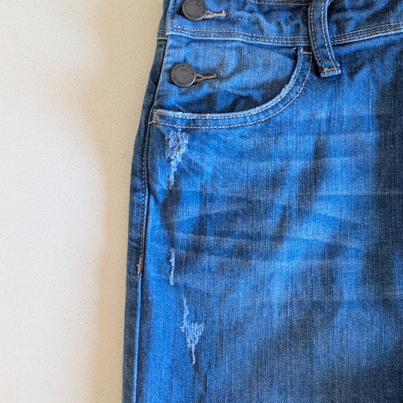 PAIGE Blue Denim Wide-Leg Women's Overalls - Picture 9 of 14